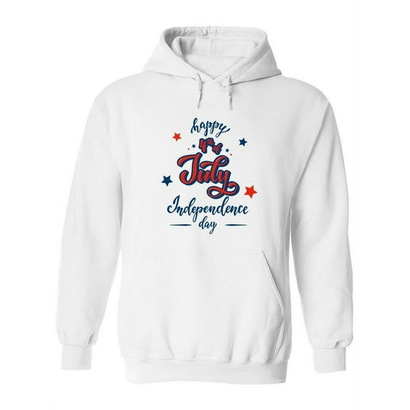Hand Lettering 4Th Of July Hoodie Women -Image by Shutterstock, Female XX-Large