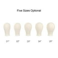 thumbnail image 4 of 21”” Cork Canvas Block Head Mannequin Head Wig Display Styling Head Manikin Canvas Head”, 4 of 7