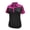 Black/Mulberry, variant on Monterey Club Women's West Contrast Block Golf Polo Shirt #2454