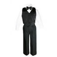 thumbnail image 4 of Baby Toddler Kid Teen Wedding Black Formal Shawl Lapel Tuxedo Boy Suit size S-18, 4 of 5