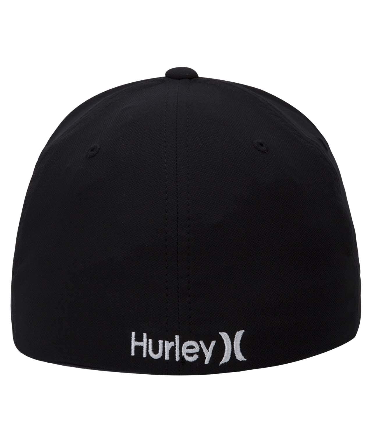 Hurley Men's Dri-Fit One & Only Flexfit Baseball Cap, Black/White