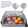 thumbnail image 4 of Large Capacity Insulated Lunch Bag, Thermal Food Tote, Thick Aluminum Foil Lining, Portable Cooler Box for Outdoor Camping, Picnic, and Work, Gray, by FAJHHA, 4 of 7