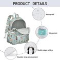thumbnail image 4 of Cute Boxer Dog and Flowers Florals Backpack for School,Cute School Bag,Schoolbag with Adjustable Shoulder Straps & Padded Back,13.4"x11"x4.7", 4 of 6