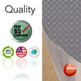 thumbnail image 6 of Resilia - Silver Plastic Floor Runner/Protector - Embossed Diamond Plate Pattern, (27 Inches Wide x 12 Feet Long), 6 of 9