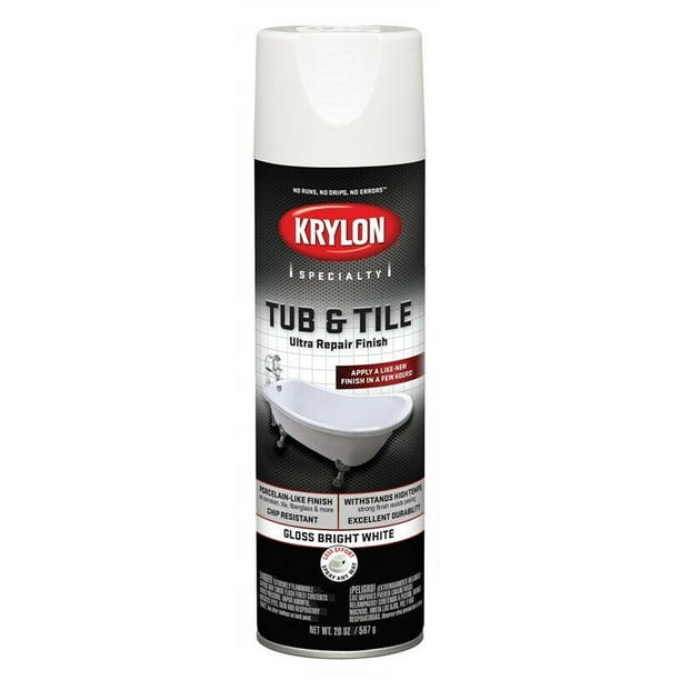 New Krylon K04502007 Spray Tub And Tile Ultra Repair Finish White 17