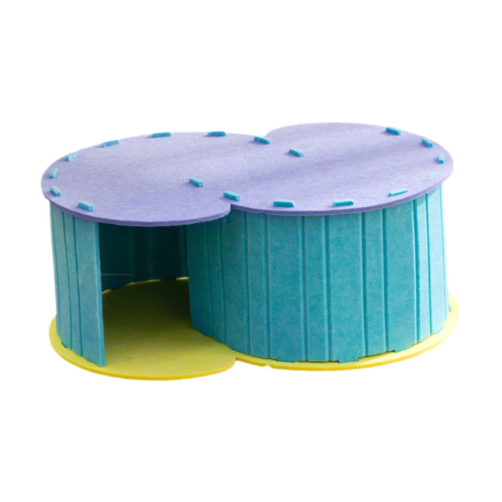 Cat Tunnel Toy Kitten Nest Pet Bed Foldable Felt Material for Indoor Cats Kittens Playing and Sleeping