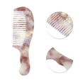 thumbnail image 3 of Unique Bargains 1 Pc Women Durable Marble Texture Large Tooth Comb Purple Acetate Sheet, 3 of 6