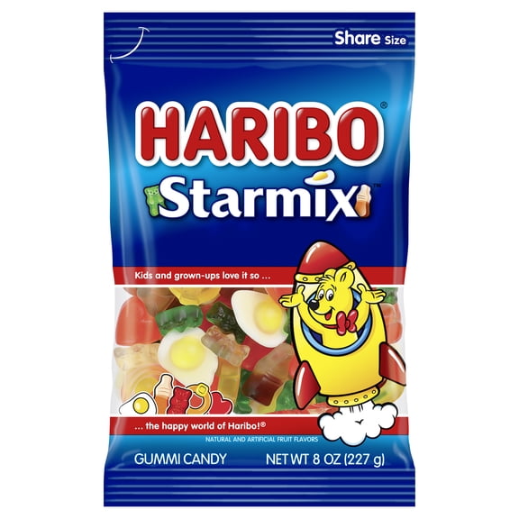 HARIBO Gummy Candy, Starmix Gummies, 8 oz, Large Share Bag​