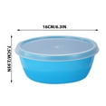 thumbnail image 3 of Stackable Plastic Bowl Set with Airtight Lids | Oval Food Storage Containers for Fridge | BPA-Free Kitchen Organizers, 3 of 7