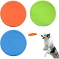 thumbnail image 1 of Frisbee Para Perro, 2 Discos Voladores De Competición Para Perros, Juguete Interactivo De Goma Suave Para Perros, Juguete Para Perros Pequeños Y Grandes, Flota Agua, 1 of 4