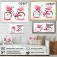 thumbnail image 4 of Designart "Sweet Voyage Blush Bike" Bicycle Wall Art Prints, 4 of 7