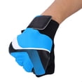 thumbnail image 2 of Guante de portero para niños, guantes antideslizantes de látex para dedos de fútbol (azul M), 2 of 10