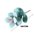 thumbnail image 3 of Simulation Of Succulent Blue Flocking Plants, Home Decoration Fun Ornaments, 12 Pcs Artificial Succulents With Wired Stems For Wreaths Terrariums Flower Pots Diy Decor, 3 of 7