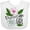 AA-White, variant on Inktastic Mississippi Girl Magnolia Flowers and Leaves Girls Baby Bib