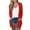 Red, variant on Honeeladyy Women's Solid Color Long Sleeve Casual Tops Blouse With Pocket Cardigan