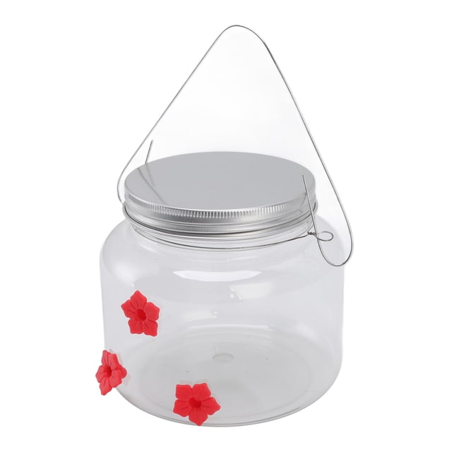 Tarro de alimentación de agua para colibríes instalación de gancho alimentador de colibrí colgante portátil diseño transparente tóxico para campo ANGGREK Otros