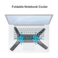 thumbnail image 4 of Enfriador de computadora portátil con 2 ventiladores Almohadilla de enfriamiento plegable alimentada por USB para PC portátil, 4 of 4
