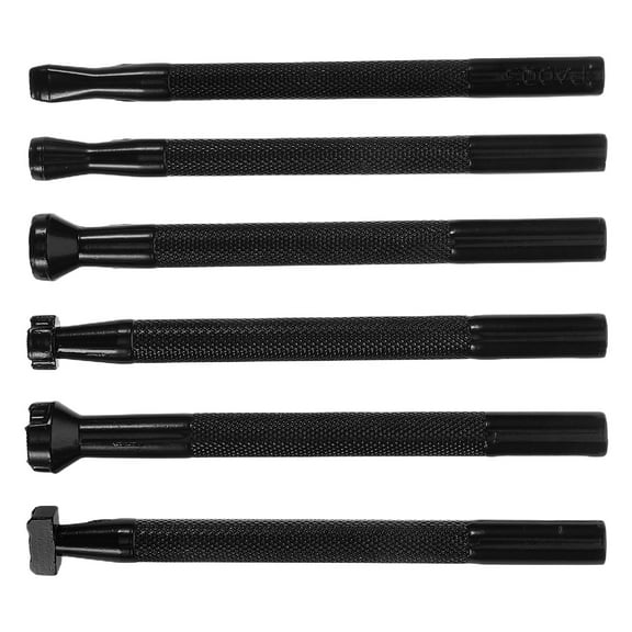Worgeous 6pcs Leather Stamping Tool Craft Kit With Stamping Tools Suitable For Creating Leather Designs And Enhancing Your Leatherworking Skills