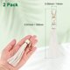 thumbnail image 3 of Uxcell 2-Pack Borla de Cuero PU 5.9 Pulgadas Pequeña Borla para Llaveros Blanca con Anillos para Manualidades de Bricolaje, 3 of 7