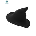 thumbnail image 2 of Deago Women Witch Hat Cotton Wool Fashion Witch Sun Hats For Halloween Christmas Streetwear Party Accessories (Black), 2 of 5