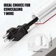 thumbnail image 3 of Wall Cord Hider, Flexible Self-Adhesive Wire Cover, Side-Open Cable Raceway for Cords on Wall, Cord Concealer for Mounted TV, Home Theater & Office, 3 of 9