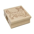 thumbnail image 1 of Loyal Cardigan Welsh Corgi Pet Dog Square Rubber Stamp Stamping Scrapbooking Crafting - Medium 1.75in, 1 of 1