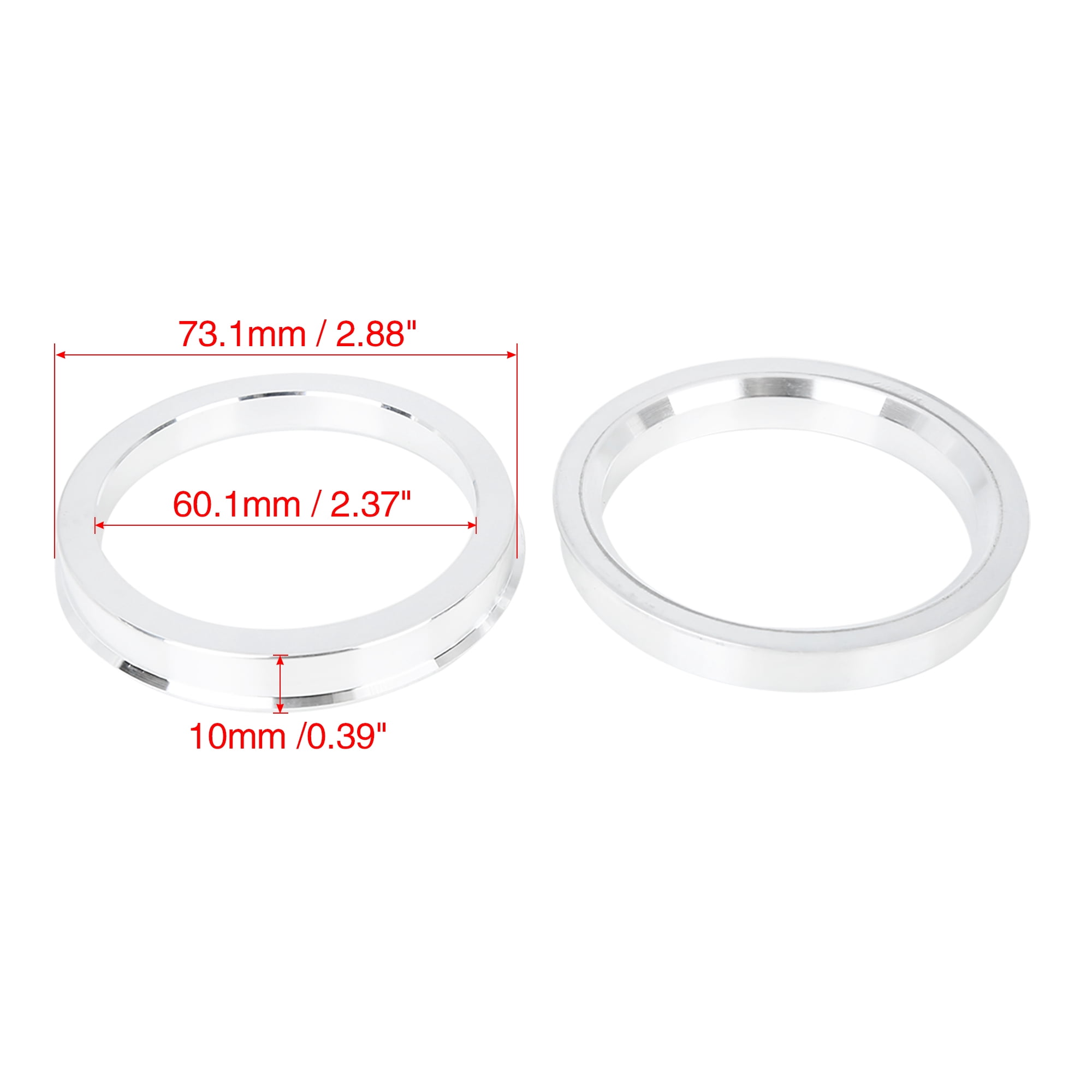 Unique Bargains 4pcs Car Hub Centric Rings Wheel Bore Spacer 73.1 to 60.1 mm
