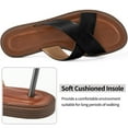 thumbnail image 2 of Ablanczoom Womens Sandals Dressy Slides: Comfortable Flat Slides for Women Shoes, 2 of 6