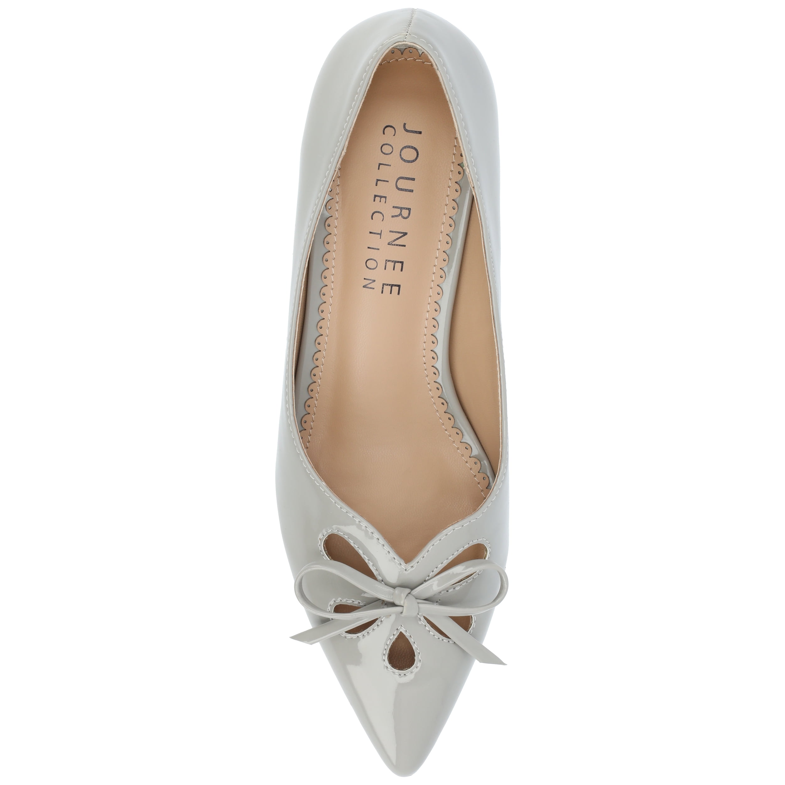 Journee Womens Lutana Pointed Toe Kitten Heel Pumps, Widths Available