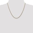 thumbnail image 2 of 10k Yellow Gold 2.5mm Curb Link Chain Necklace Pendant Charm, 2 of 9