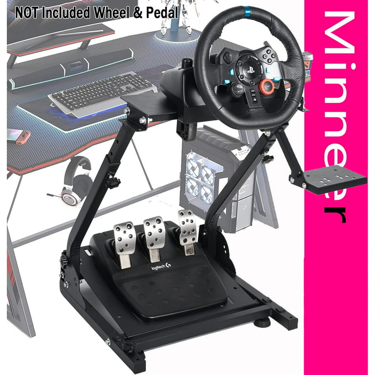 Minneer G923 Racing Wheel Stand Adjustable for Logitech G25 G29 Thrustmaster - Walmart.com