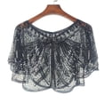 thumbnail image 2 of Women Sequined Short Beaded Dress Lace Coat Shawl Evening Party Bridal Wrap, 2 of 3