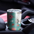 thumbnail image 4 of 30oz Australian Shepherd Floral Tumblers Stainless Steel Tumbler with Lid and Straw,Vacuum Insulated Double Wall Travel Tumbler Cups Mug with Cleaning Brush for Coffee,Tea, 4 of 7