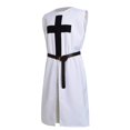 thumbnail image 1 of BLESSUME Unisex White Medieval Knight Tunic Belt, 1 of 4