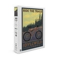 thumbnail image 1 of Idyllwild, California, Mountain Bike Scene, Ride the Trails (19x27 inches, Premium 500 Piece Jigsaw Puzzle for Adults and Family, Made in USA), 1 of 4