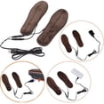 thumbnail image 3 of AOOOWER USB Electric Powered Plush Fur Heating Insoles Winter Keep Warm Foot Shoes, 3 of 17