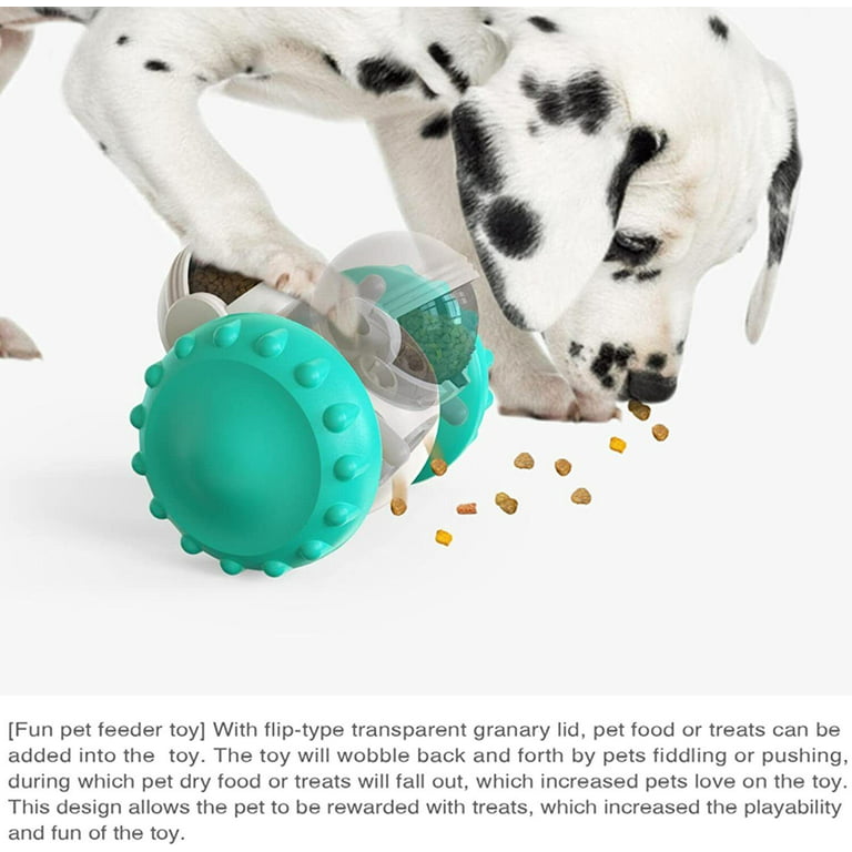Dog Treat Ball, IQ Treat Dispensing Dog Toys, Interactive Food Puzzles Ball  for Dogs, Pet Slow Feeder Ball 
