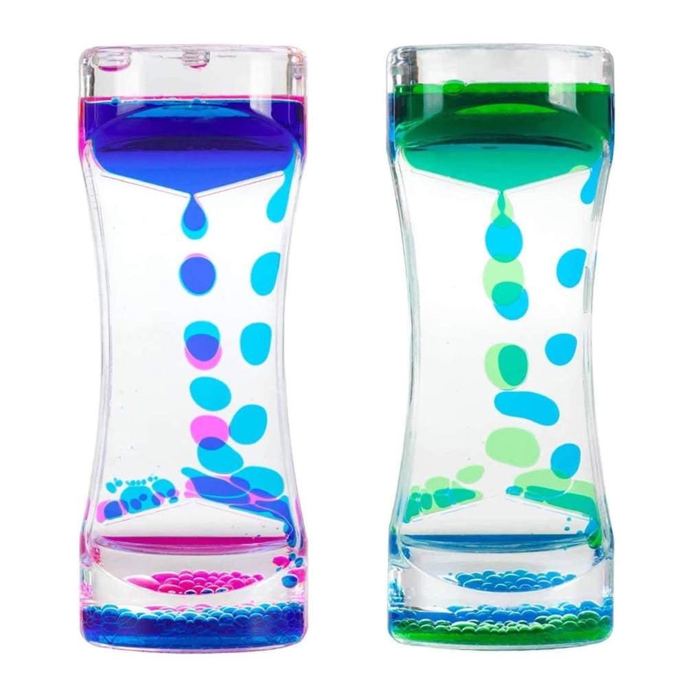 Sablier Liqudie Timer, Sablier Contra Créatif avec Billes bougent de Bas en Haut, Hourglass Anti-gravité Jouets Sensoriels Décoration de Bureau, Cadeau pour Enfants Adultes (Vert Sablier Liqudie Timer, Sablier Contra Créatif avec Billes bougent de Bas en Haut, Hourglass Anti-gravité Jouets Sensoriels Décoration de Bureau, Cadeau pour Enfants Adultes (Vert