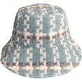 thumbnail image 5 of CoCopeaunts Ladies Bucket Hat Artistic Simple Grid Female Foldable Basin Hat Autumn Winter Warm Soft Packable Fisherman Hats, 5 of 8