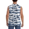 thumbnail image 4 of Daiia Palm Tree Printed Men's Tank Tops,Casual Soft Sleeveless Gym Muscle Shirts Bodybuilding Tee-XX-Large, 4 of 8