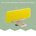 thumbnail image 2 of Zone Tech Day and Night Anti-Glare Car Windshield Driving Visor, Yellow, 2 of 7