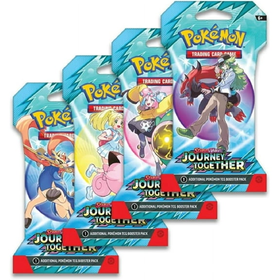 Pokemon TCG - Scarlet & Violet: Journey Together - 8 Booster Pack Lot - 80 Cards