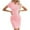 Red, variant on TSADFHJI Sequin Skirts for Women Hole Strip Lapel Wrap Skirt Solid Color Wrap Dress Women's Summer Europe and America S Black