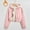 Fleece Jackets-Pink, variant on Gamivast Womens Fleece Lined Jackets Corduroy Lightweight Zip up Hooded Short Jacket with Pockets Winter Warm Drawstring Long Sleeve Coats Casual Elastic Hem Outerwear
