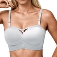 thumbnail image 1 of Brasier sin Varillas Mujer Tela de Mantequilla Strapless Underwear Women'S Small Gathered Non Marking Non Underwire Bandeau Wrap Bra 2025 Mediana, 1 of 5