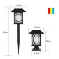 thumbnail image 3 of DYNWAVECA 2pcs Pathway Lights Lampes Solaires Extérieures Imperméables pour Jardin / Paysage / Chemin / Cour / Patio / Allée / Passerelle, Coloré B, 3 of 9