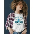 thumbnail image 2 of Taste the Fun Frozeti Dippin' Dots Retro Yeti Graphic Women's T-shirt, 2 of 4