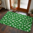 thumbnail image 6 of Front Door Mat 19.7"x31.5", Green Flowers Non Slip Backing & Low Profile Doormats, Absorbent Muddy Dirt Trapper Door Mats for Front Back Door Entryway Nature Farmhouse Botanical Wild Floral, 6 of 9