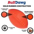 thumbnail image 4 of Ruff Dawg Indestructible Football XL 6” Green – Heavy-Duty Solid Rubber Dog Fetch Toy for Dogs 40 lbs & Up – Floats & Crazy Bounce – Made in USA, 4 of 7