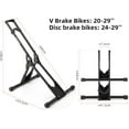 thumbnail image 3 of ROCKBROS Foldable Bike Stand Carbon Steel Bicycle Floor Parking Storage Holder, 3 of 8